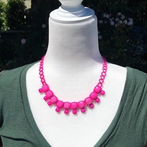 Pink statement necklace